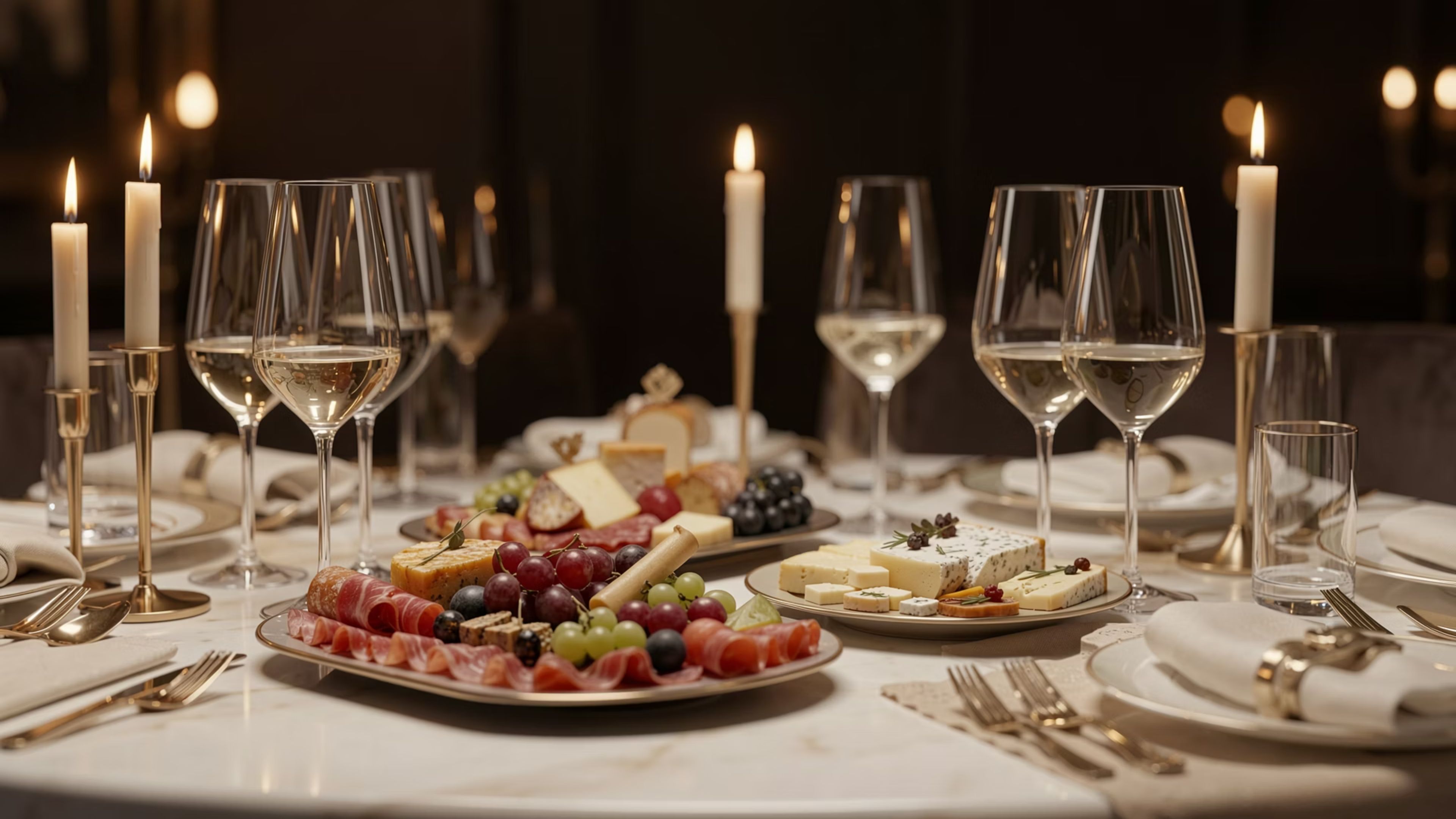 Food and drink prepared as part of the evening